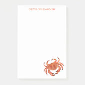Post-it® Crabe côtier Nom personnalisé (Devant)