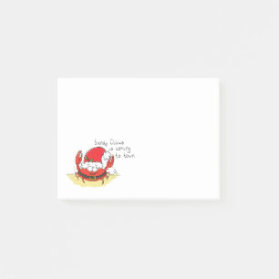 Post-it® Crabe de Noël de plage
