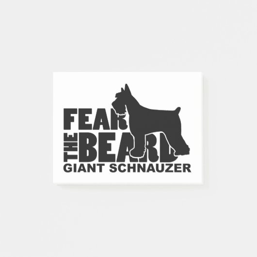 Post-it® Craignez la barbe - Schnauzer géant (Devant)