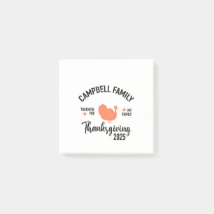 Post-it® Crampbell Family 2025 Thanksgiving diner Turquie