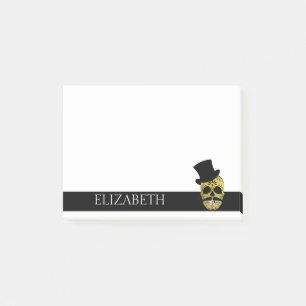 Post-it® Crâne à sucre mexicain mignon personnalisé Hallowe