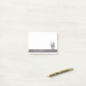 Post-it® Crâne à sucre mexicain mignon personnalisé Hallowe (Sur un bureau)