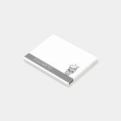 Post-it® Crâne à sucre mexicain mignon personnalisé Hallowe (Incliné)