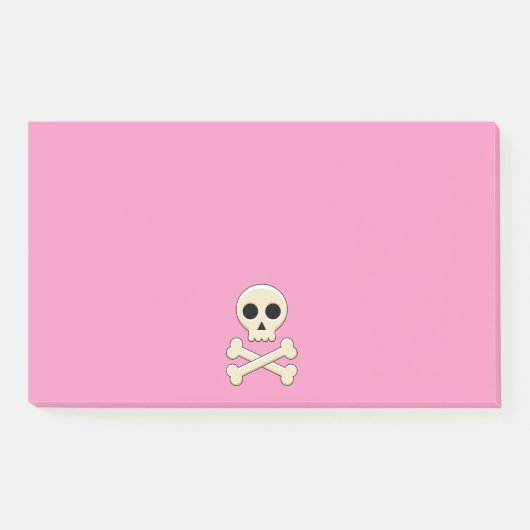 Post-it® Crâne avec os (Devant)