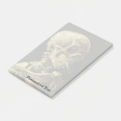 Post-it® Crâne de Van Gogh | avec la cigarette brûlante | (Incliné)