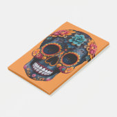 Post-it® Crâne d'Halloween orange (Incliné)