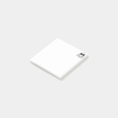 Post-it® crâne effrayant sur fond noir (Incliné)