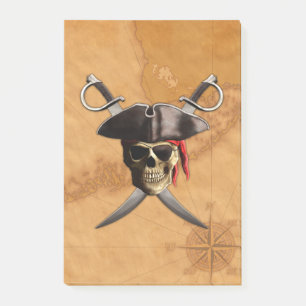 Post-it® Crâne et épées de pirate