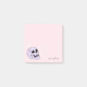 Post-it® Crâne mignon sorcière rose et violet (Devant)