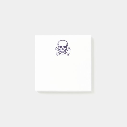 Post-it® Crâne n Bones Plaques de notes blanches (Devant)