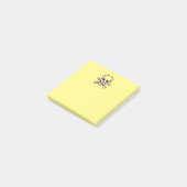 Post-it® Crâne n Bones Plaques de notes jaunes (Incliné)