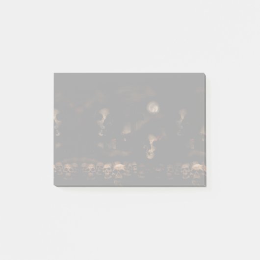 Post-it® Crânes gothiques au cimetière Halloween (Devant)