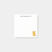 Post-it® Cranky Orange Tabby Cat Custom Text (Devant)