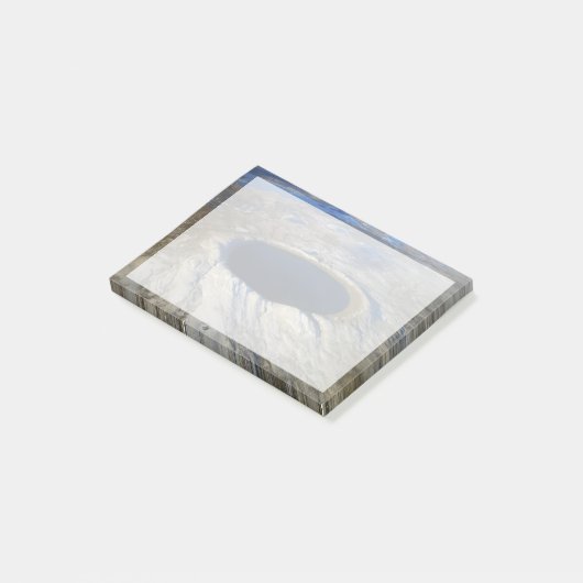 Post-it® Cratère aérienne Pingualuit, Québec, Canada. (Incliné)