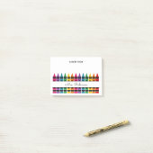 Post-it® Crayon arc-en-ciel pour appréciation des enseignan (Sur un bureau)