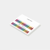 Post-it® Crayon arc-en-ciel pour appréciation des enseignan (Incliné)