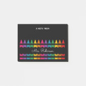 Post-it® Crayon arc-en-ciel pour appréciation des enseignan (Devant)