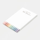 Post-it® Crayon arc-en-ciel pour l'appréciation des enseign (Incliné)
