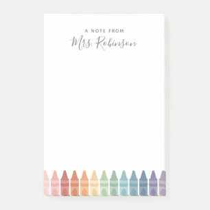 Post-it® Crayon arc-en-ciel pour l'appréciation des enseign