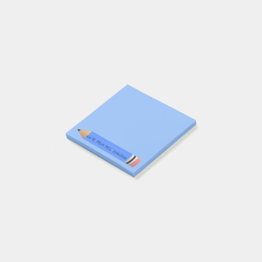 Post-it® Crayon bleu (Incliné)
