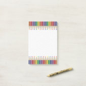 Post-it® Crayon couleur artiste enseignant (Sur un bureau)