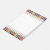 Post-it® Crayon couleur artiste enseignant (Incliné)