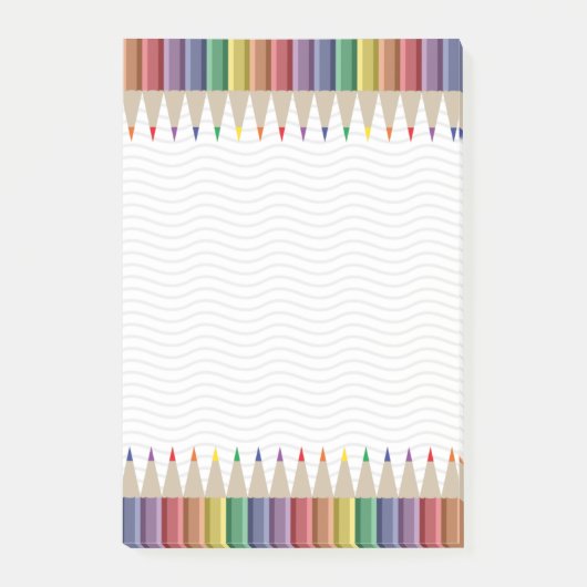 Post-it® Crayon couleur artiste enseignant (Devant)
