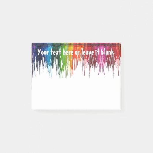 Post-it® Crayon fondu du bureau du professeur (Devant)