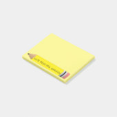 Post-it® Crayon jaune (Incliné)