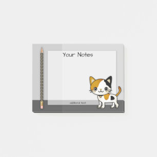 Post-it® Crayon Kitty Post It Notes