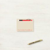 Post-it® Crayon mécanique rouge (Sur un bureau)