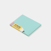 Post-it® Crayon moderne avec informations sur l'enseignant (Incliné)