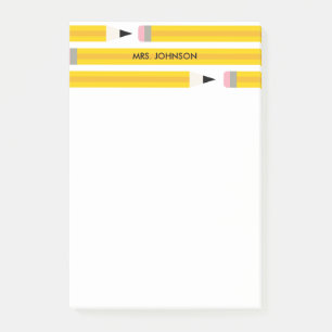 Post-it® Crayon Moderne Enseignant Personnalisé