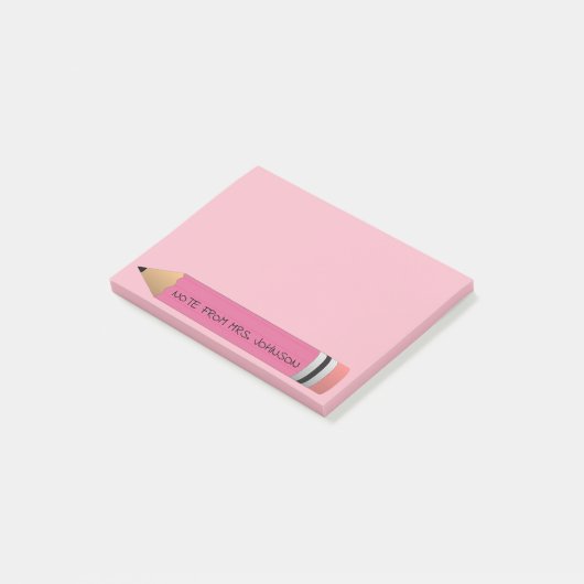 Post-it® Crayon rose (Incliné)