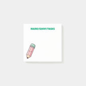 Post-it® Crayon Rose Kawaii (Devant)