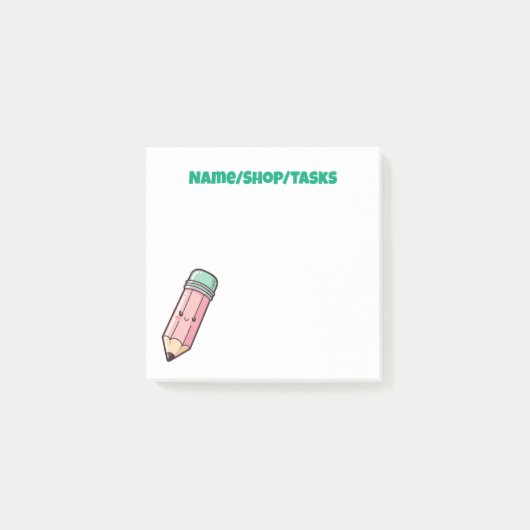 Post-it® Crayon Rose Mignon (Devant)