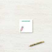 Post-it® Crayon Rose Mignon (Sur un bureau)