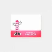 Post-it® Crayon rose Personnalisé (Devant)