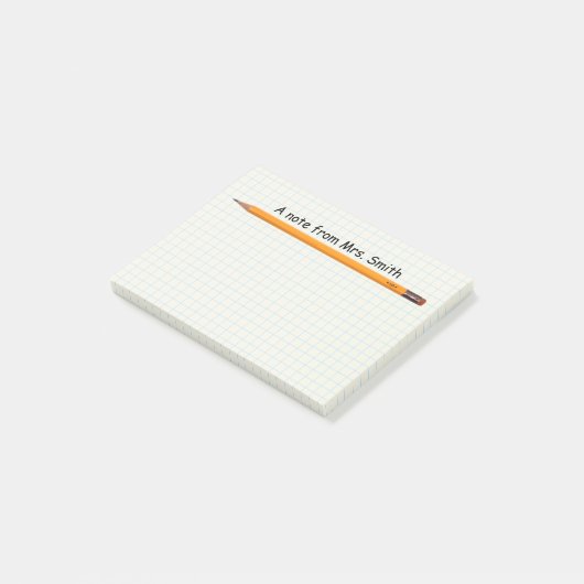 Post-it® Crayon simple et grille Note Papier de l'école Ens (Incliné)