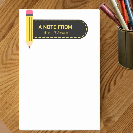 Post-it® Crayon une note de l'enseignant