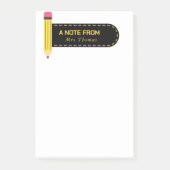 Post-it® Crayon une note de l'enseignant (Devant)