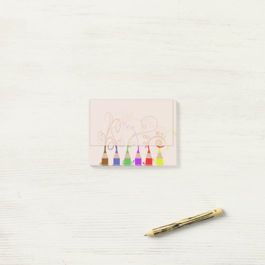 Post-it® Crayons (Sur un bureau)