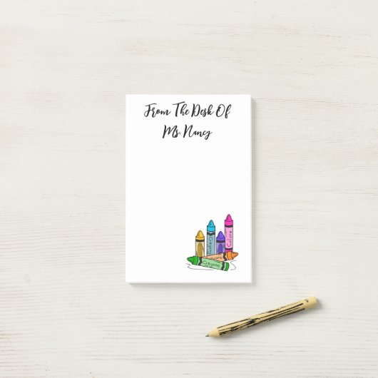 Post-it® Crayons (Sur un bureau)