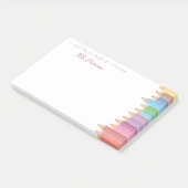 Post-it® Crayons arc-en-ciel Appréciation de l'enseignant j (Incliné)