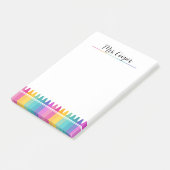 Post-it® Crayons Arc-en-Ciel Brillants Enseignant de Matern (Incliné)