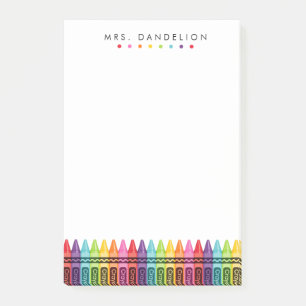 Post-it® Crayons Arc-en-Ciel Enseignant de Maternelle