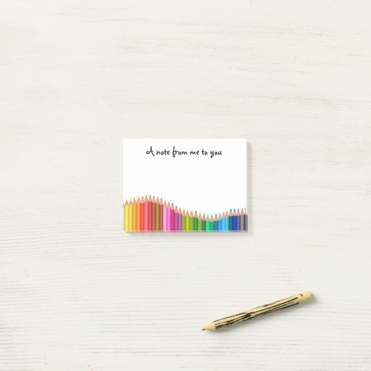 Post-it® Crayons colorés (Sur un bureau)