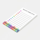 Post-it® Crayons Colorés & Étoiles Que Faire (Incliné)