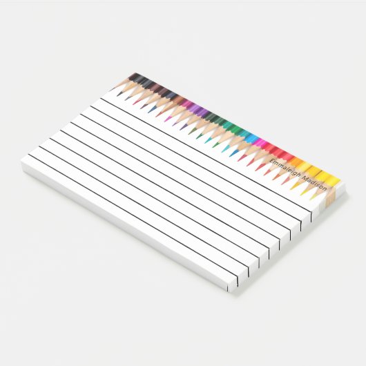 Post-it® Crayons colorés monographiés (Incliné)