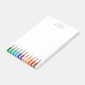 Post-it® Crayons colorés Professeur d'art Notes personnalis (Incliné)